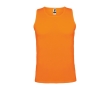 Men's technical sports vest made of polyester, 140 g/m², Roly colour neon orange