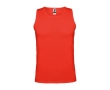 Men's technical sports vest made of polyester, 140 g/m², Roly colour red