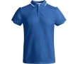 Men's short-sleeve bi-colour polyester polo shirt 140 g/m², Roly  colour royal blue