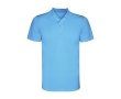 Men’s pique-knit technical polyester polo shirt, 150 g/m², Roly colour turquoise