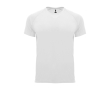 Men’s 100% polyester technical t-shirt, 135 g/m², Roly colour white