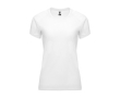 Women’s 100% polyester technical t-shirt, 135 g/m², Roly colour white