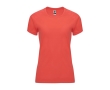 Women’s 100% polyester technical t-shirt, 135 g/m², Roly colour coral