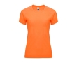 Women’s 100% polyester technical t-shirt, 135 g/m², Roly colour neon orange
