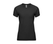 Women’s 100% polyester technical t-shirt, 135 g/m², Roly colour black