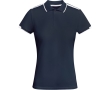 Women's short-sleeve bi-colour polyester polo shirt 140 g/m², Roly  colour navy-blue