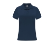 Women’s pique-knit technical polyester polo shirt, 150 g/m², Roly colour navy-blue