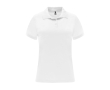 Women’s pique-knit technical polyester polo shirt, 150 g/m², Roly colour white