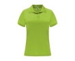 Women’s pique-knit technical polyester polo shirt, 150 g/m², Roly colour lime
