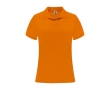 Women’s pique-knit technical polyester polo shirt, 150 g/m², Roly colour neon orange
