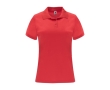 Women’s pique-knit technical polyester polo shirt, 150 g/m², Roly colour red