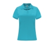 Women’s pique-knit technical polyester polo shirt, 150 g/m², Roly colour turquoise