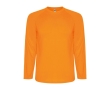Men's long-sleeved polyester sports t-shirt, 150 g/m², Roly colour neon orange