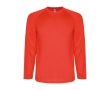 Men's long-sleeved polyester sports t-shirt, 150 g/m², Roly colour red