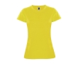 Women’s pique-knit technical polyester t-shirt, 150 g/m², Roly colour yellow