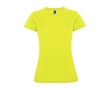 Women’s pique-knit technical polyester t-shirt, 150 g/m², Roly colour neon yellow