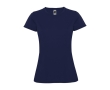 Women’s pique-knit technical polyester t-shirt, 150 g/m², Roly colour navy-blue