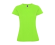 Women’s pique-knit technical polyester t-shirt, 150 g/m², Roly colour lime