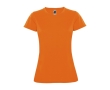 Women’s pique-knit technical polyester t-shirt, 150 g/m², Roly colour neon orange