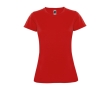 Women’s pique-knit technical polyester t-shirt, 150 g/m², Roly colour red