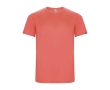 Men’s technical t-shirt with 50% recycled polyester, 135 g/m², Roly colour coral