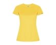 Women’s technical t-shirt with 50% recycled polyester, 135 g/m², Roly colour yellow
