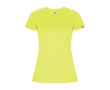 Women’s technical t-shirt with 50% recycled polyester, 135 g/m², Roly colour neon yellow