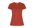 Women’s technical t-shirt with 50% recycled polyester, 135 g/m², Roly colour red