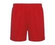 Unisex 100% polyester sports shorts, 140 g/m², Roly colour red