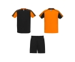 Unisex polyester sports set with 2 T-shirts, 140 g/m2, Roly  colour orange