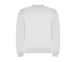Unisex cotton and polyester jersey sweater, 280 g/m², Roly colour white