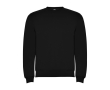 Unisex cotton and polyester jersey sweater, 280 g/m², Roly colour black