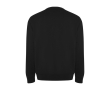 Unisex organic cotton and recycled polyester sweater, 300 g/m², Roly colour black