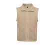 Unisex 100% polyester fleece vest with stand collar, 300 g/m², Roly  colour sand