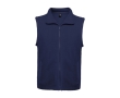Unisex 100% polyester fleece vest with stand collar, 300 g/m², Roly colour navy-blue
