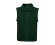 Unisex 100% polyester fleece vest with stand collar, 300 g/m², Roly  colour bottle green