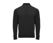 Polyester half-zip sports sweater, 200 g/m², Roly colour black