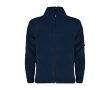 Full-zip polyester fleece branded sweatshirt, 300 g/m², Roly colour navy-blue