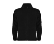 Full-zip polyester fleece branded sweatshirt, 300 g/m², Roly colour black
