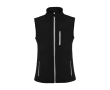 Unisex softshell vest made of polyester and elastane, 300 g/m², Roly colour black