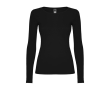 Women’s 100% cotton jersey t-shirt, 160 g/m², Roly colour black