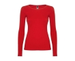 Women’s 100% cotton jersey t-shirt, 160 g/m², Roly colour red