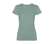 Women’s fitted short sleeve T-shirt, 280 g/m2, Roly Fiyi colour dark green