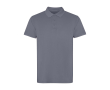 Unisex short sleeve polo, washed finish, 200 g/m2, Roly Cobain colour dark grey
