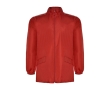 Unisex polyester raincoat with high neck, 70 g/m², Roly colour red
