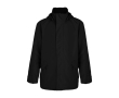 Unisex waterproof polyester jacket, 400 g/m², Roly colour black