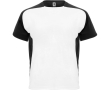 Unisex bi-colour sports polyester t-shirt 140 g/m², Roly  colour black