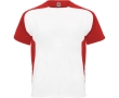Unisex bi-colour sports polyester t-shirt 140 g/m², Roly  colour red
