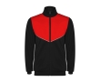 Unisex two-tone polyester tracksuit, matching, 225 g/m2, Roly  colour red