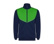 Unisex two-tone polyester tracksuit, matching, 225 g/m2, Roly  colour green